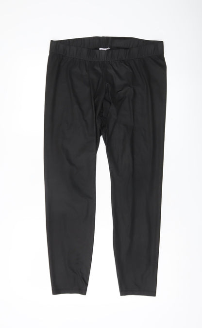 Noisy May Women’s Black Leggings L Elastic Waist Stretch Activewear
