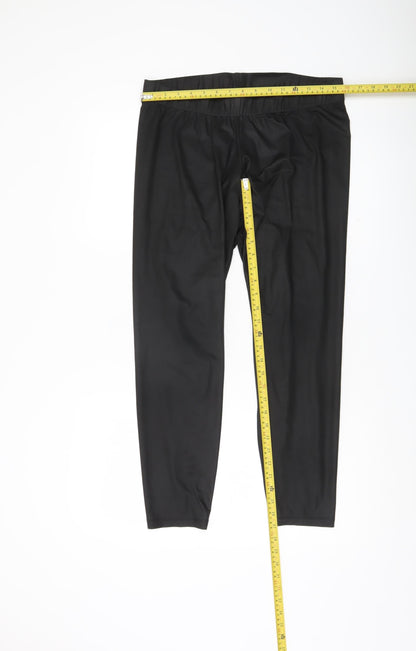 Noisy May Women’s Black Leggings L Elastic Waist Stretch Activewear