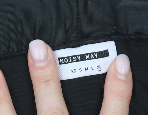 Noisy May Women’s Black Leggings L Elastic Waist Stretch Activewear