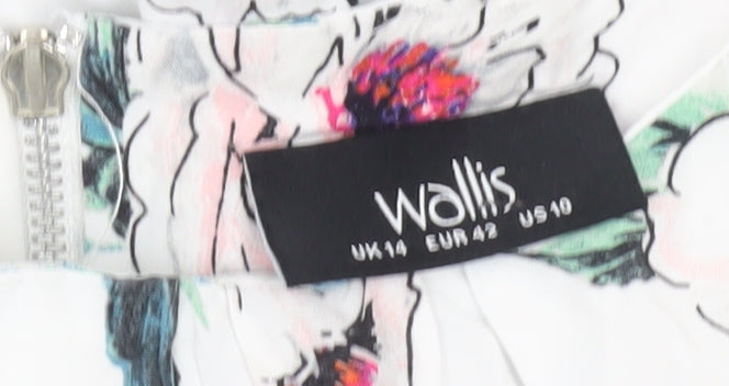 Womens UK Size 14 Wallis White Tunic Blouse