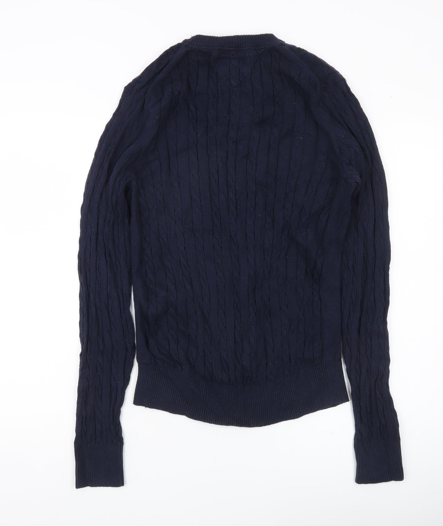 Tommy Hilfiger Men’s Blue Cable Knit Pullover Jumper S