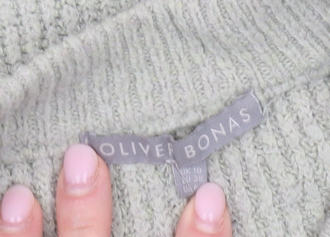 Womens UK Size 10 Oliver Bonas Grey Pullover Jumper