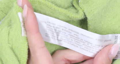 Bershka Womens Green XS Flared Knit Trousers Retro 90s Party Slim