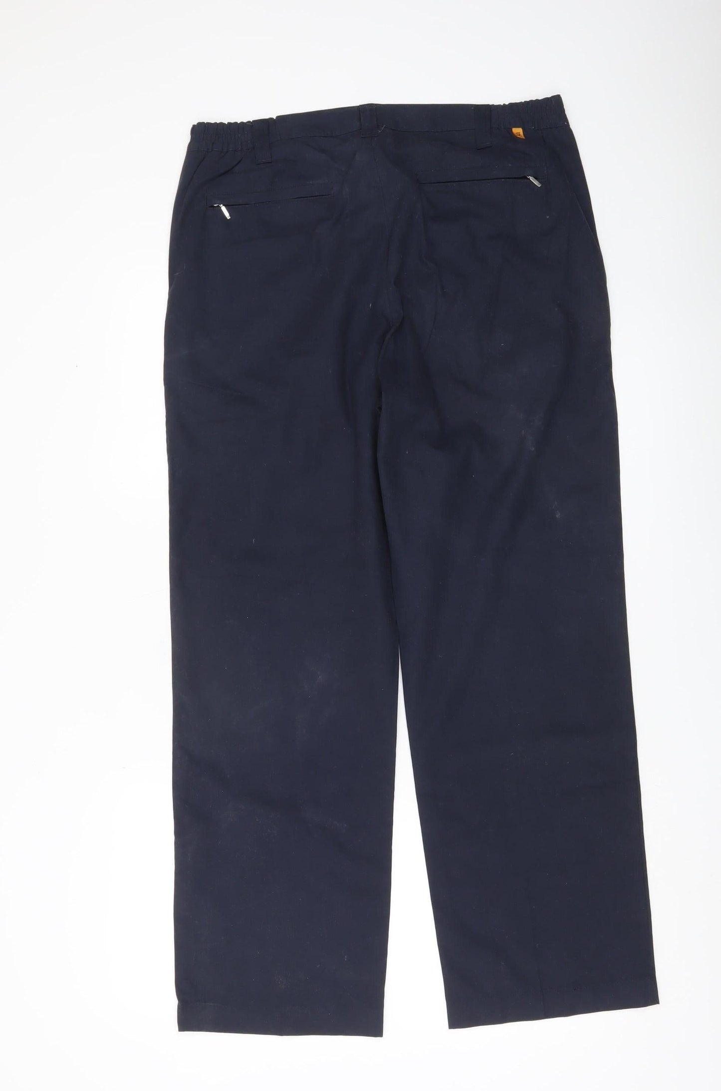 Farah Men’s Blue Chino Trousers Size 34W 29L Straight Leg