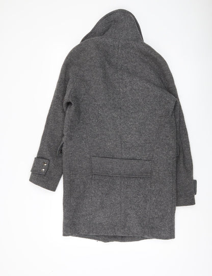 Womens UK Size 6 Warehouse Grey Overcoat