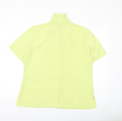 Rocky Creek Women’s Yellow Blouse Size 16 Short Sleeve Collared