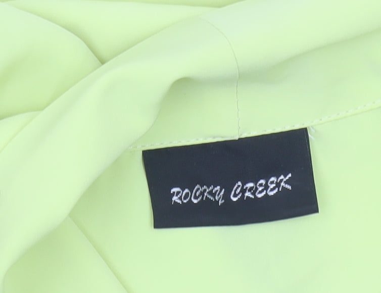 Rocky Creek Women’s Yellow Blouse Size 16 Short Sleeve Collared