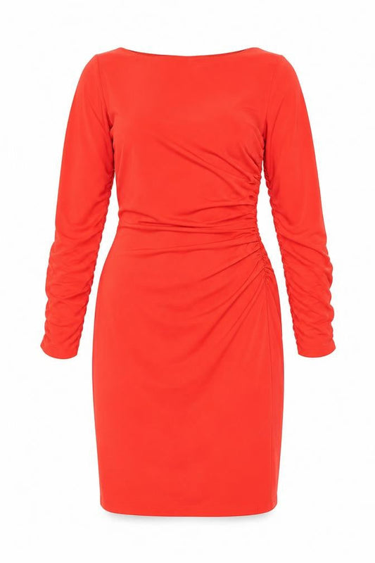 Mascara Women’s Red Sequin Ruched Bodycon Dress Size 10