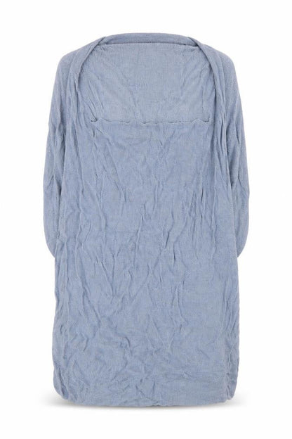 Womens UK Size 10 Full Circle Blue Basic Blouse