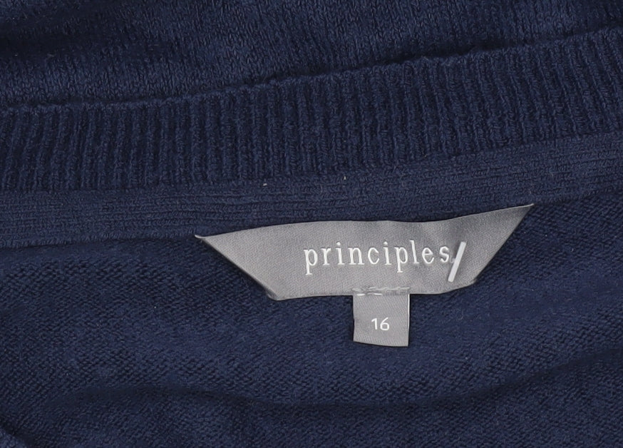 Womens UK Size 16 Principles Blue Pullover Jumper