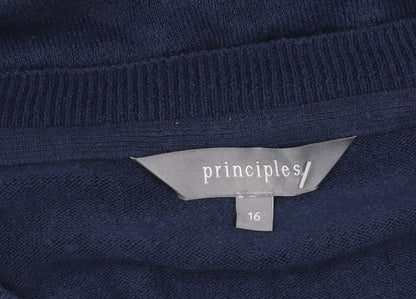 Womens UK Size 16 Principles Blue Pullover Jumper