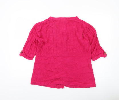 Womens UK Size L CC Pink Cardigan Jumper