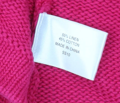 Womens UK Size L CC Pink Cardigan Jumper