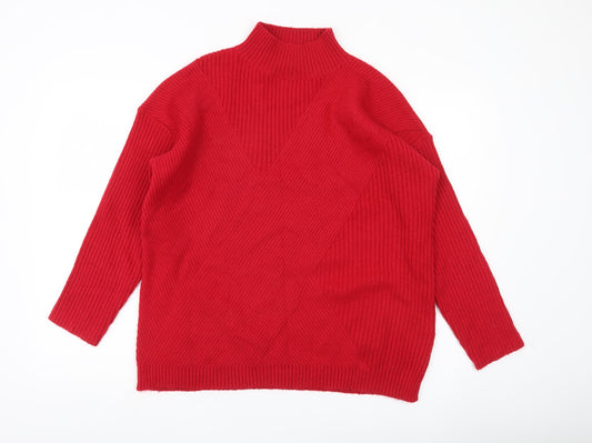 Womens UK Size M Wallis Red Pullover Jumper