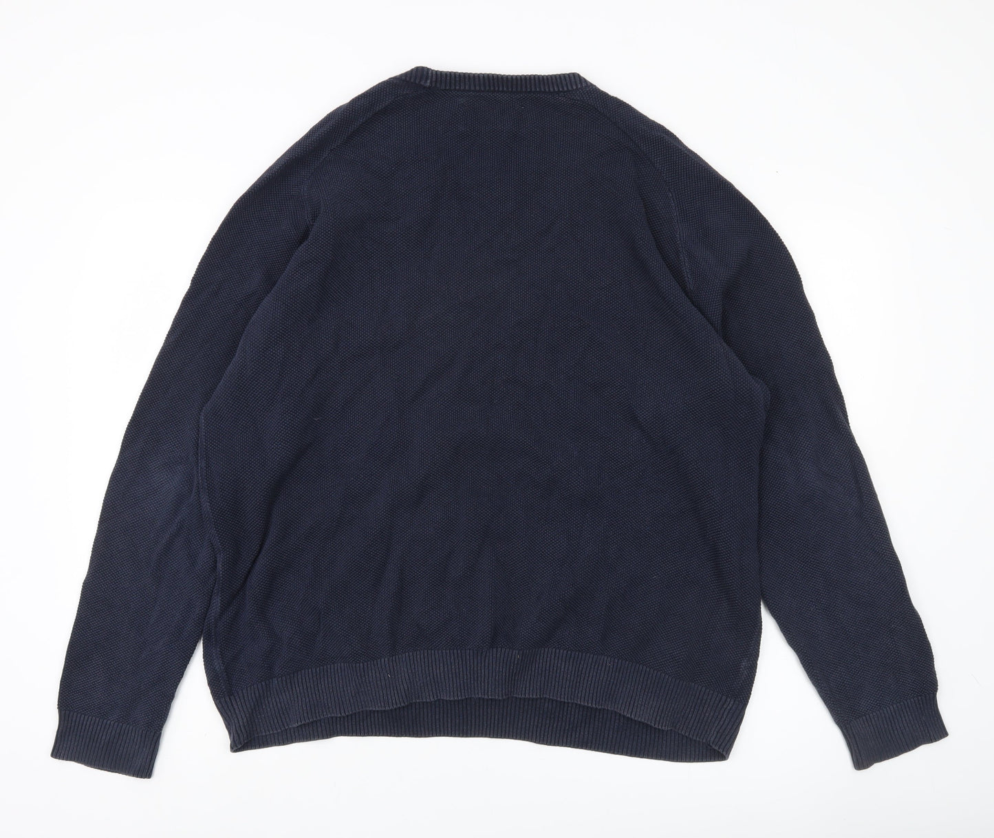 Penguin Men’s Blue XL Cotton Crew Neck Pullover Jumper