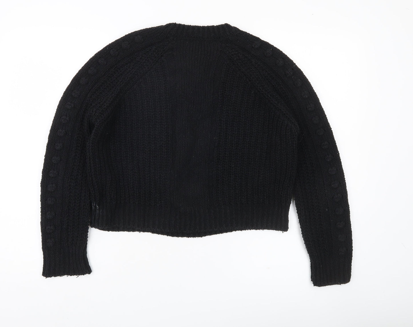Womens UK Size 8 Mango Black Pullover Jumper