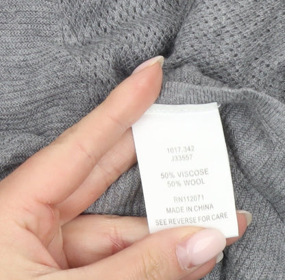 Womens UK Size S Jigsaw Grey Pullover Jumper