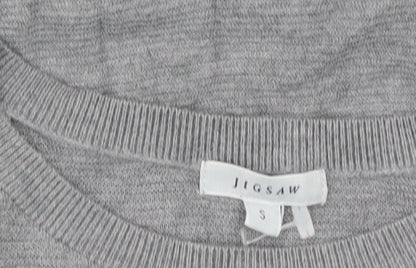 Womens UK Size S Jigsaw Grey Pullover Jumper