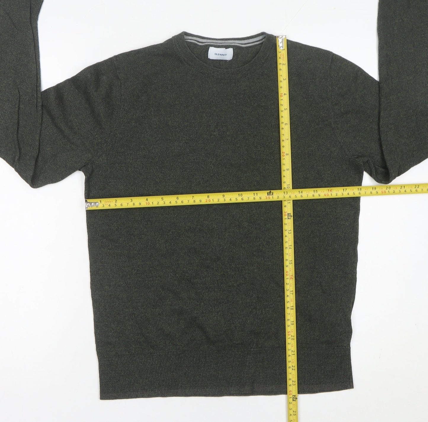 Old Navy Men's Green Small Pullover Jumper Crew Neck Knit