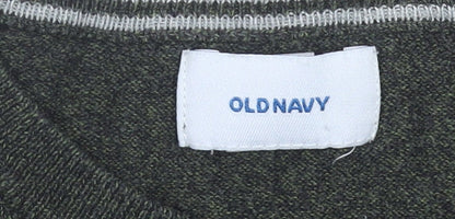 Old Navy Men's Green Small Pullover Jumper Crew Neck Knit