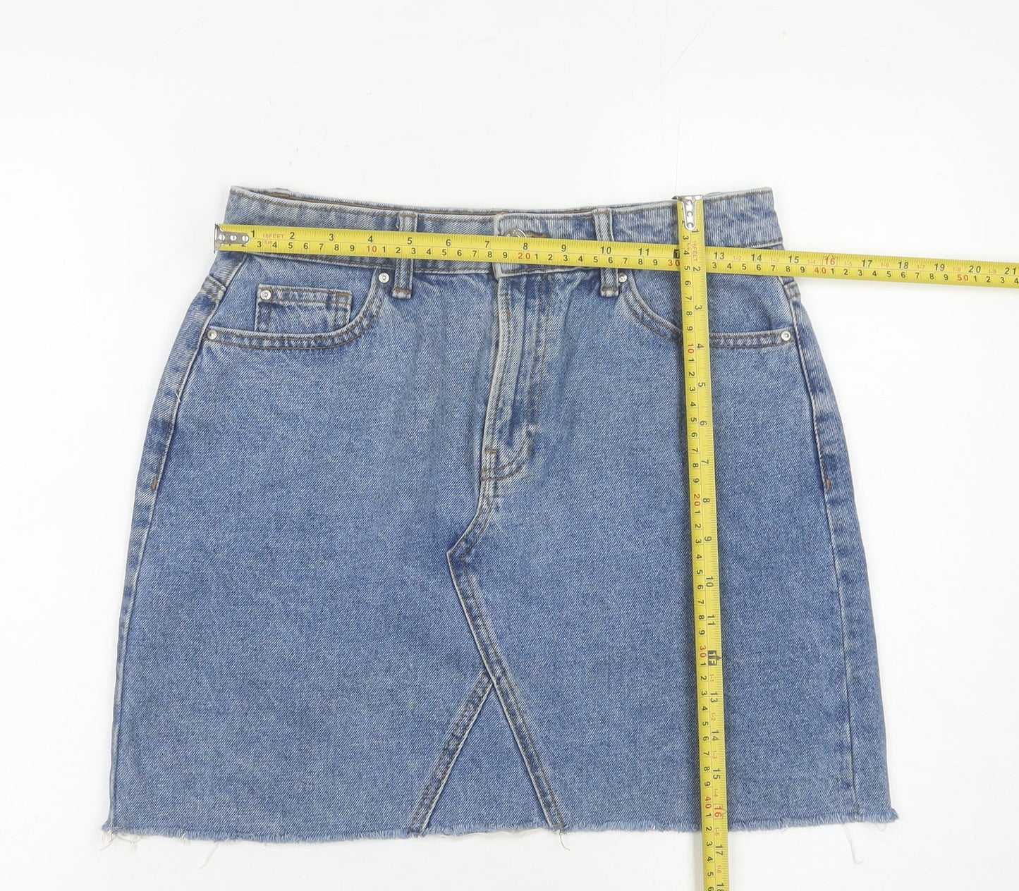 Womens UK Size 12 Denim Co Straight & Pencil Denim Skirt