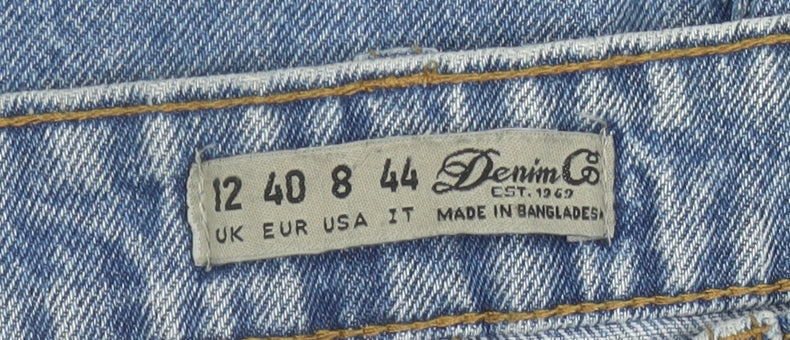 Womens UK Size 12 Denim Co Straight & Pencil Denim Skirt