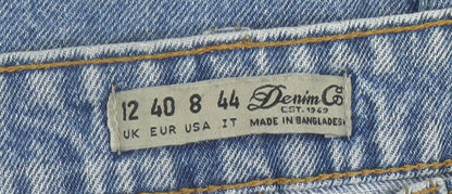 Womens UK Size 12 Denim Co Straight & Pencil Denim Skirt