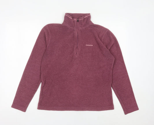 Craghoppers Womens Purple 14 Fleece Pullover Sweatshirt Hiking
