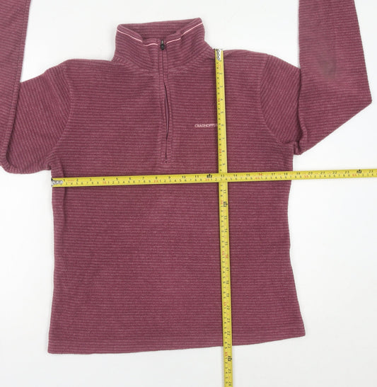 Craghoppers Womens Purple 14 Fleece Pullover Sweatshirt Hiking