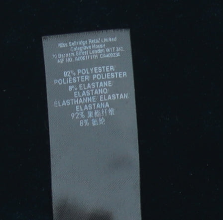 Miss Selfridge Womens Green Velvet Halter Bodycon Mini Dress Size 6