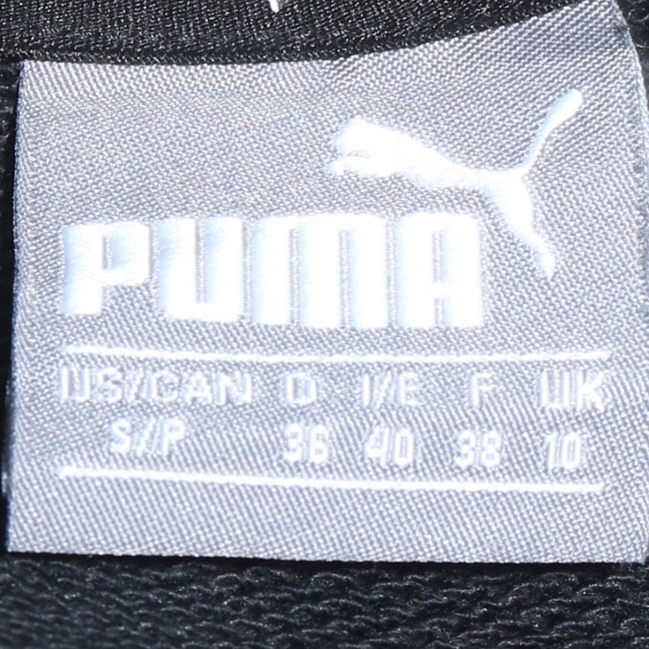 Puma Womens Black Size 10 Pullover Sweatshirt Logo Long Sleeve