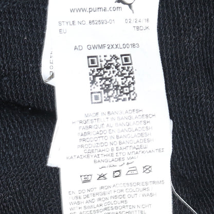 Puma Womens Black Size 10 Pullover Sweatshirt Logo Long Sleeve