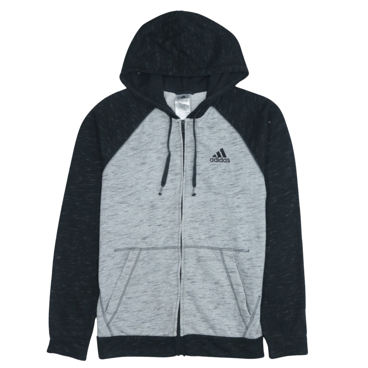 Mens UK Size S adidas Grey Full Zip Hoodie
