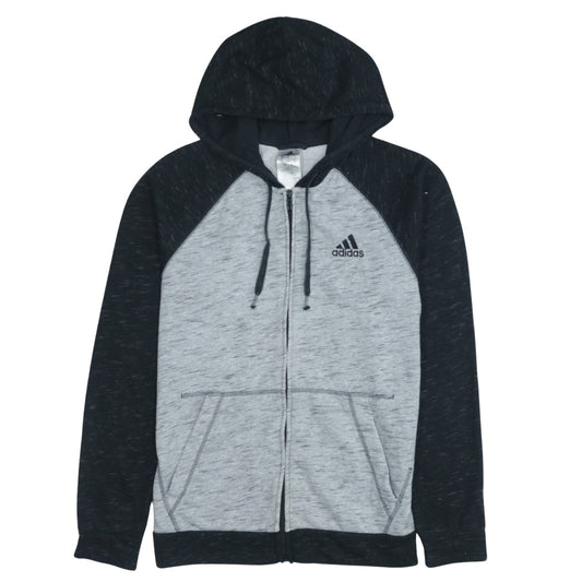 Mens UK Size S adidas Grey Full Zip Hoodie