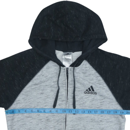 Mens UK Size S adidas Grey Full Zip Hoodie