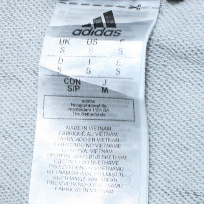 Mens UK Size S adidas Grey Full Zip Hoodie