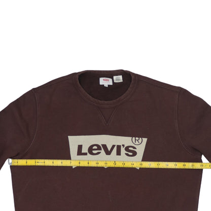 Mens UK Size M Levi's Brown Pullover Sweatshirt