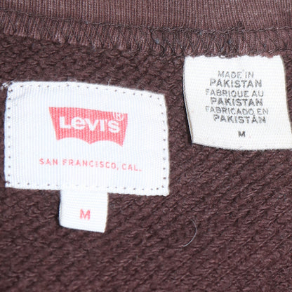Mens UK Size M Levi's Brown Pullover Sweatshirt