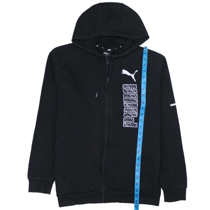 Mens UK Size M PUMA Black Full Zip Hoodie