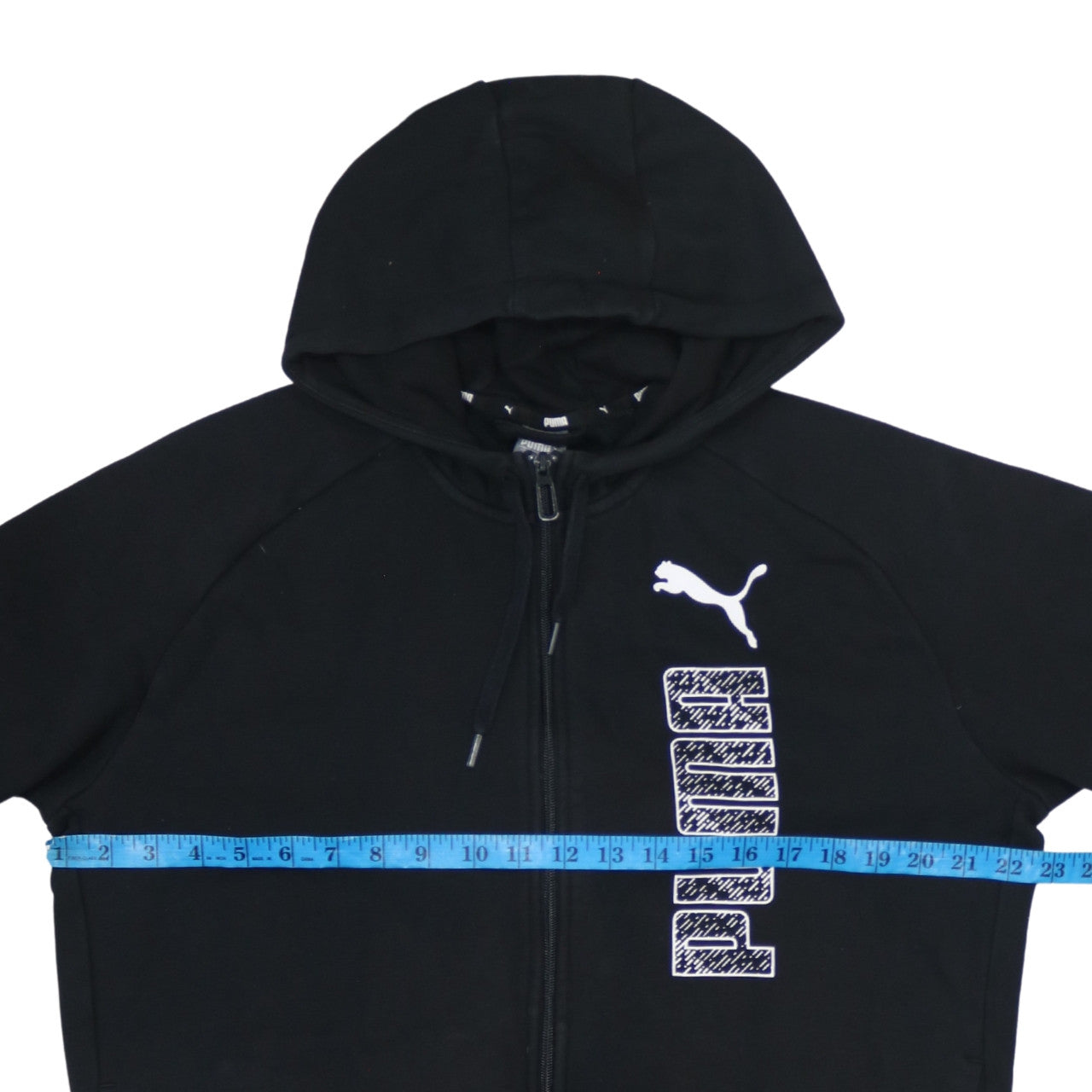 Mens UK Size M PUMA Black Full Zip Hoodie