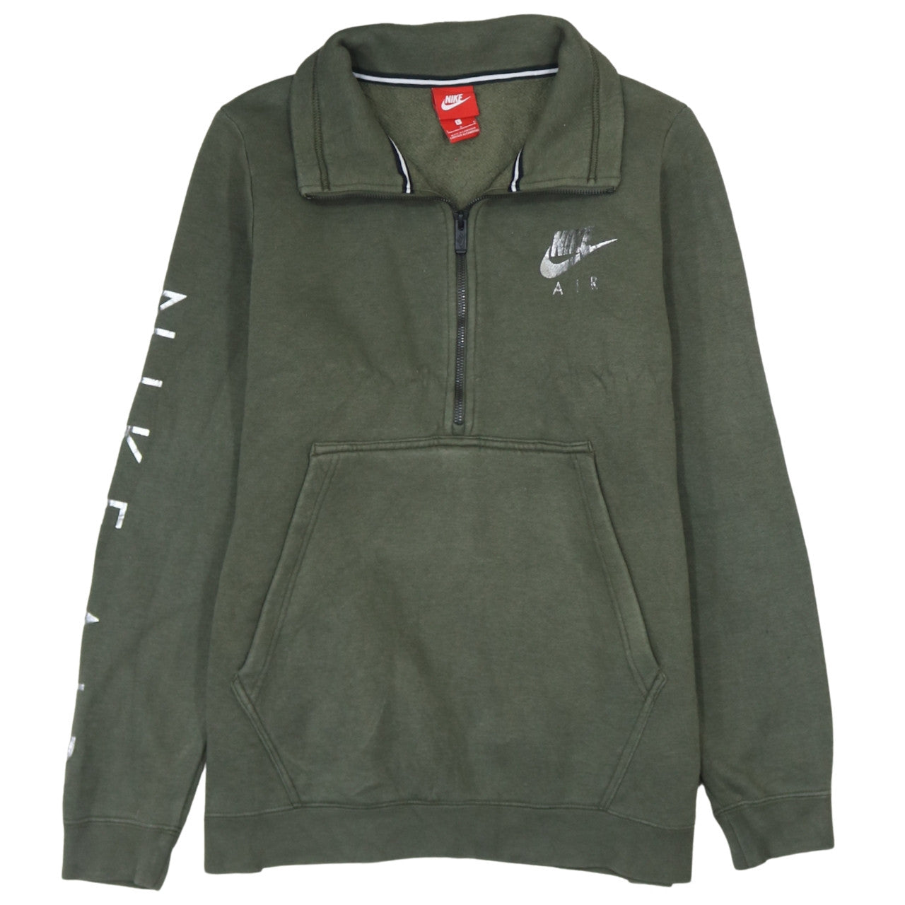Mens UK Size L Nike Green Pullover Sweatshirt