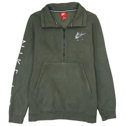 Mens UK Size L Nike Green Pullover Sweatshirt