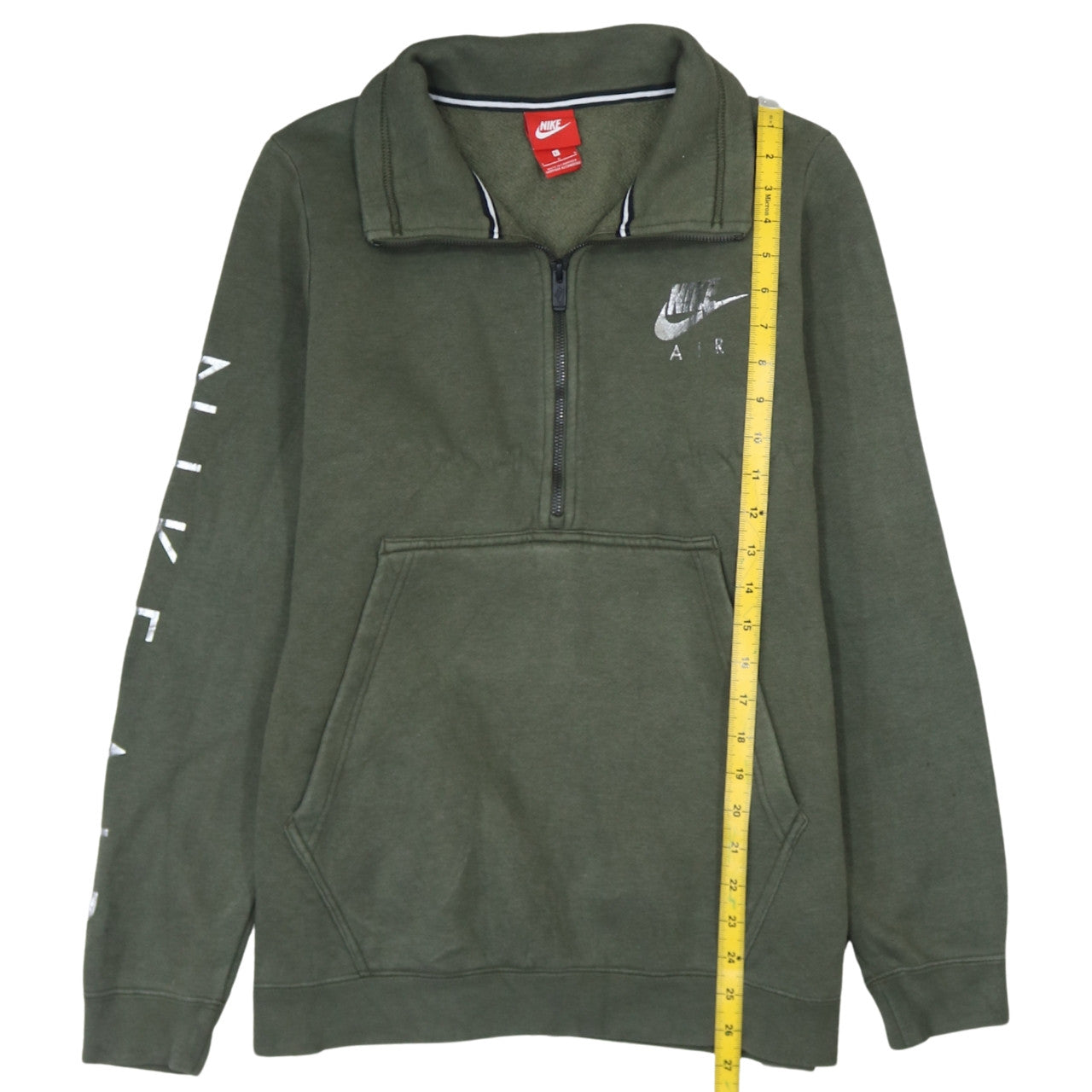 Mens UK Size L Nike Green Pullover Sweatshirt