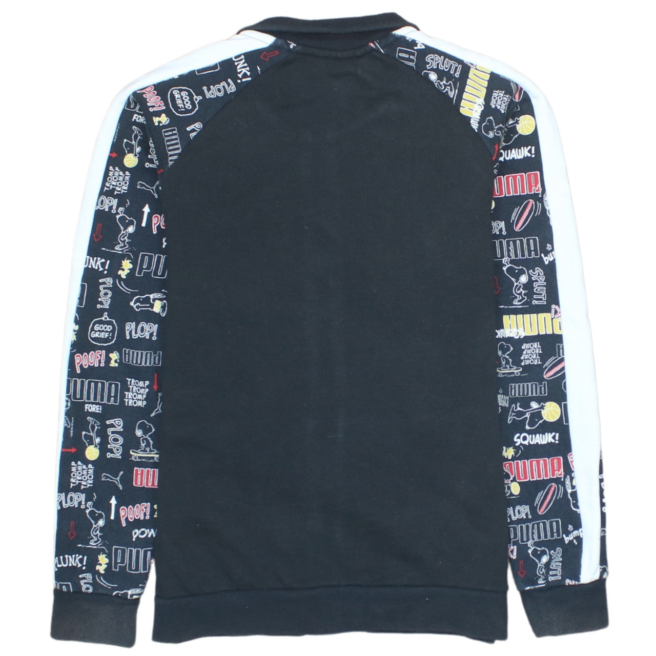 Puma Boys Black Full Zip Hoodie Sweatshirt 11-12Y Peanuts Graphic Print