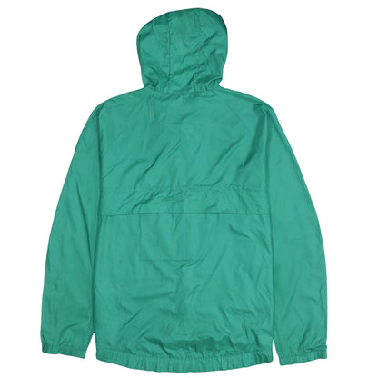 Puma Men's Green M Windbreaker Jacket Hooded Full Zip Polyester