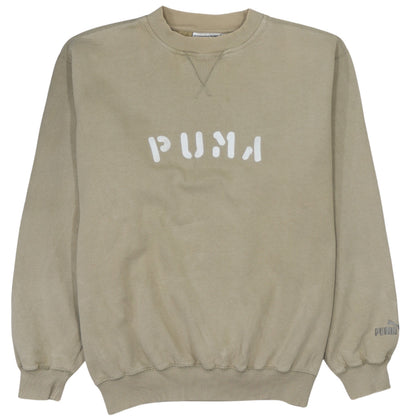 Mens UK Size 2XL PUMA Beige Pullover Sweatshirt