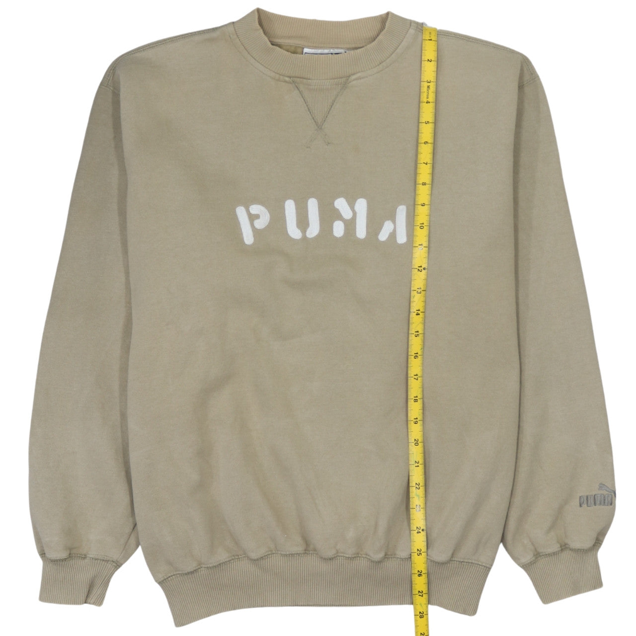 Mens UK Size 2XL PUMA Beige Pullover Sweatshirt