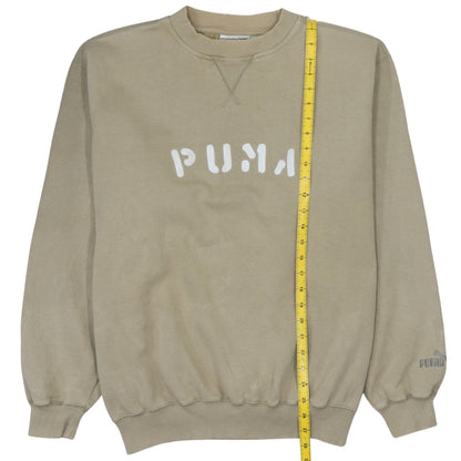 Mens UK Size 2XL PUMA Beige Pullover Sweatshirt