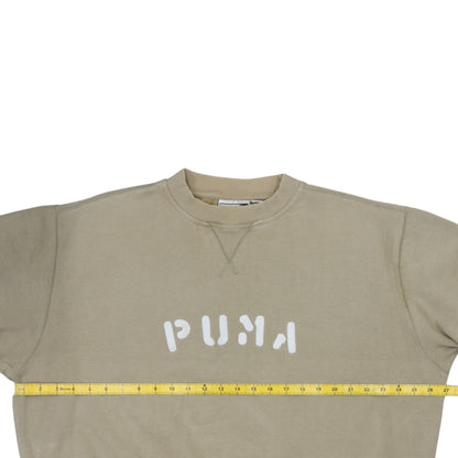 Mens UK Size 2XL PUMA Beige Pullover Sweatshirt