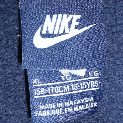 Nike Boys Blue Full Zip Hoodie Sweatshirt 13-15Y XL Fleece Sportswear